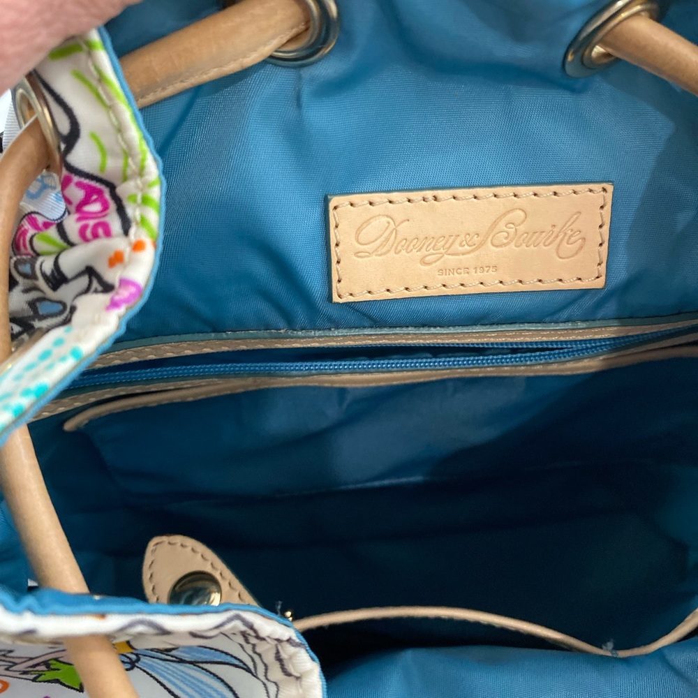 Dooney & Bourke White Multicolor Disney Character Print Backpack - Picture 15 of 16